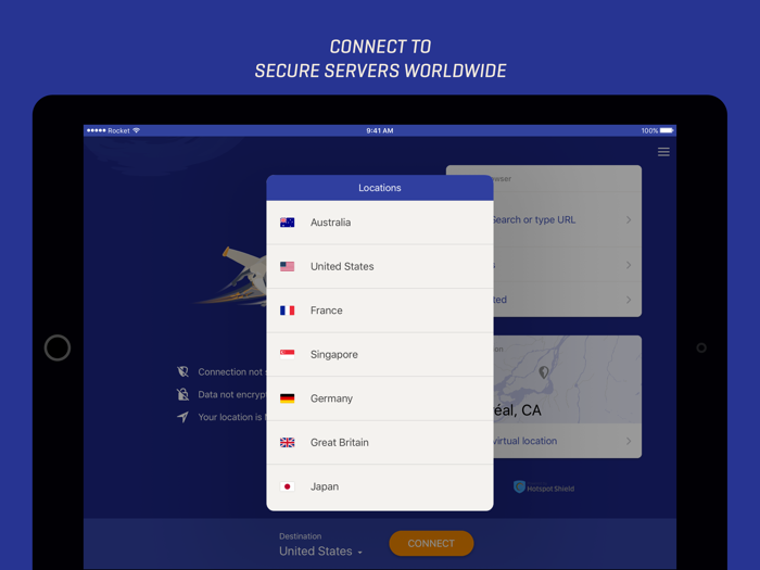 Rocket VPN – Private Browsing