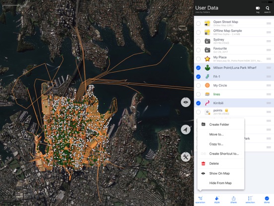 Map Plus (Offline Map + GPS Track + KML Editing) screenshot