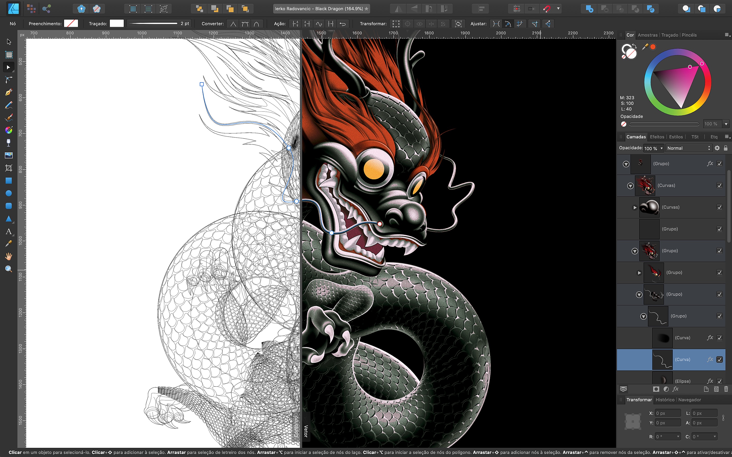 Screenshot do app Affinity Designer