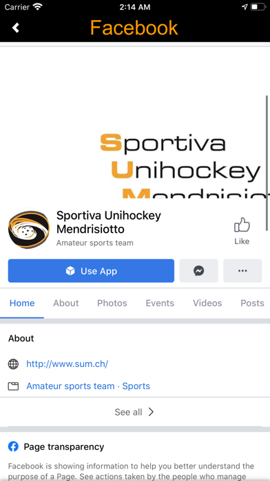 SportivaUnihockeyMendrisiotto screenshot 2