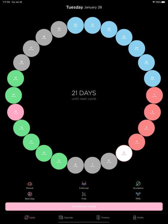 Ovly: 生理管理アプリ & 排卵日予測 月経管理アプリのおすすめ画像1