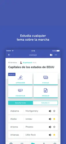 Imágen 1 Quizlet: Aprender ingles y mas iphone