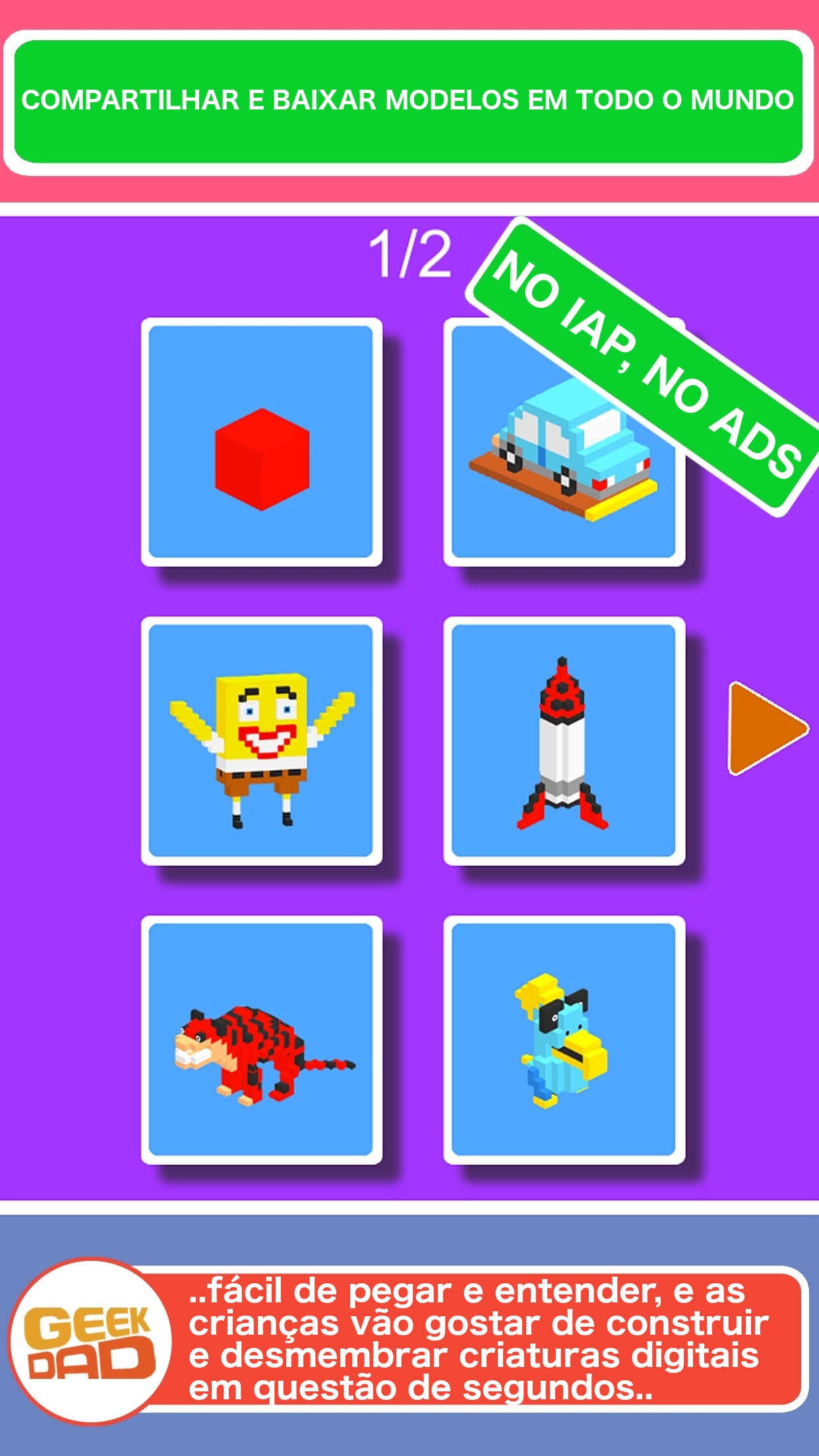Screenshot do app Blox 3D Junior