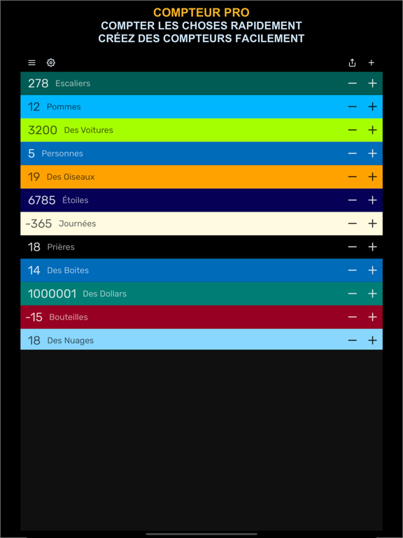 Screenshot #4 pour Compteur Pro - Tally Counter