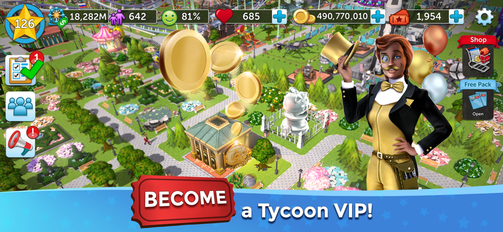 Rollercoaster Tycoon Touch Overview Apple App Store Great Britain - how to get vip on robloxian waterpark how to get free