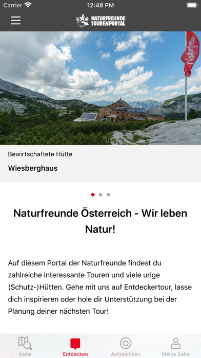 Naturfreunde Tourenportal screenshot 1