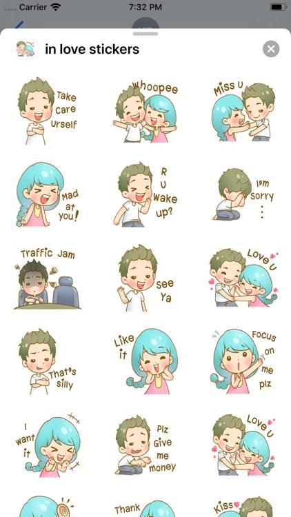 in love stickers