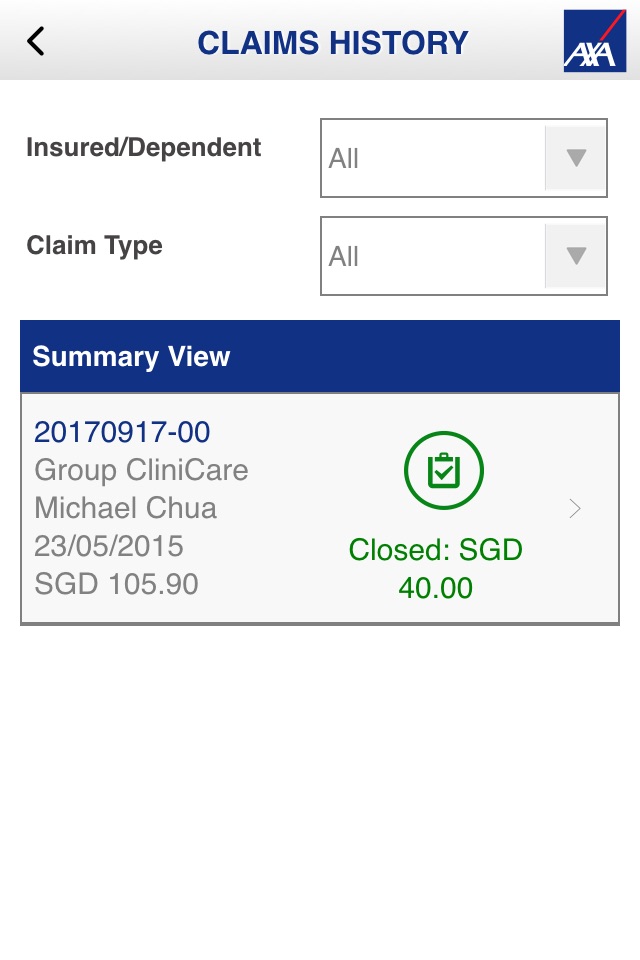 My AXA Health screenshot 4