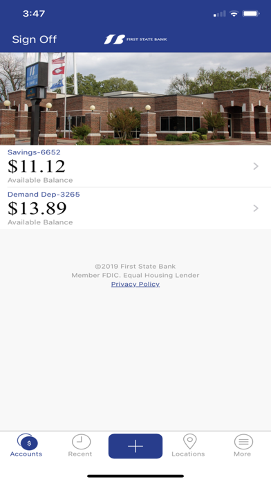 FirstStateBk Mobile screenshot 2