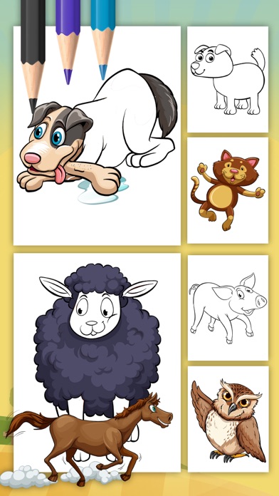 Pintar animales de granja screenshot 3