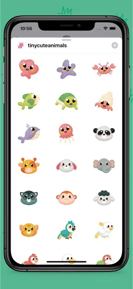 Game screenshot Tiny Animals Stickers apk