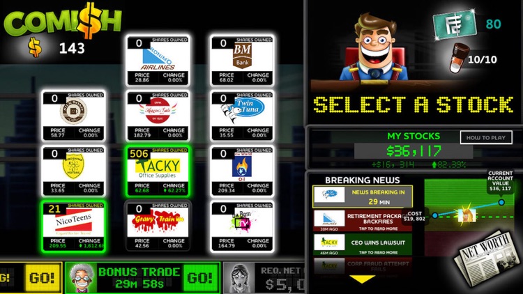 Comish: Stock Market Simulator screenshot-4