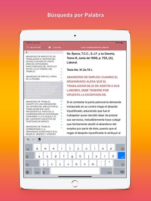 Screenshot #6 pour i-Lex Jurisprudencia Laboral