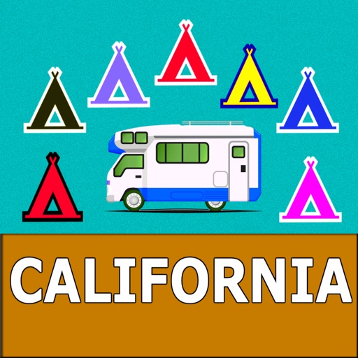 CALIFORNIA: Campgrounds & RV's icon