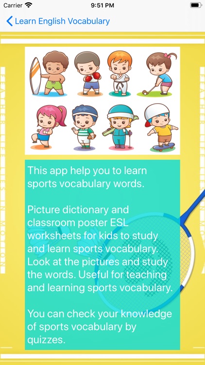 Sports Picture dictionary screenshot-4