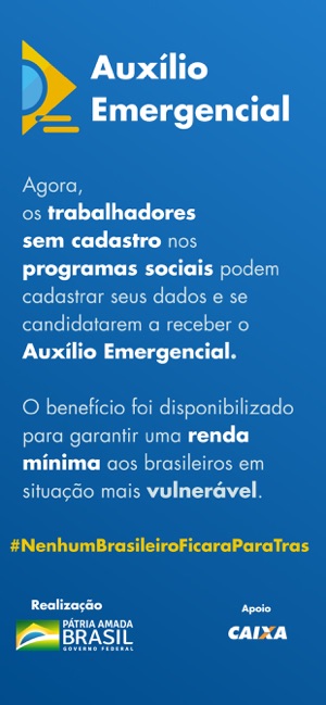 ‎CAIXA | Auxílio Emergencial Screenshot