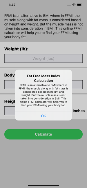 Fat Free Mass Index Calc(圖1)-速報App