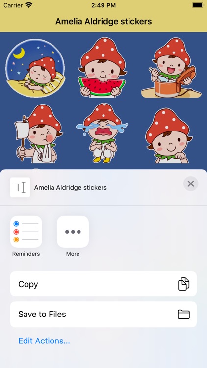 Amelia Aldridge stickers screenshot-3