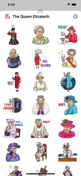 Game screenshot The Queen Elizabeth Stickers hack