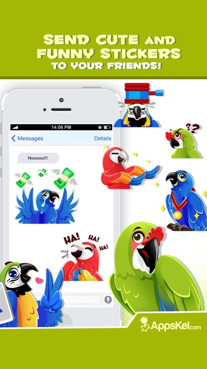 Macaw Parrot Emojis Stickers screenshot-3