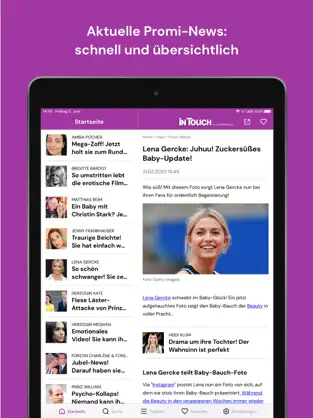 Screenshot 1 InTouch: TV- und Promi-News iphone