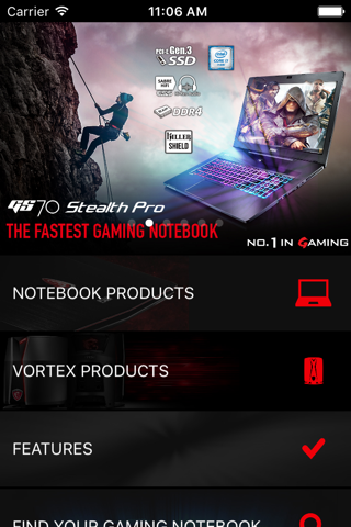 MSI Notebook - náhled