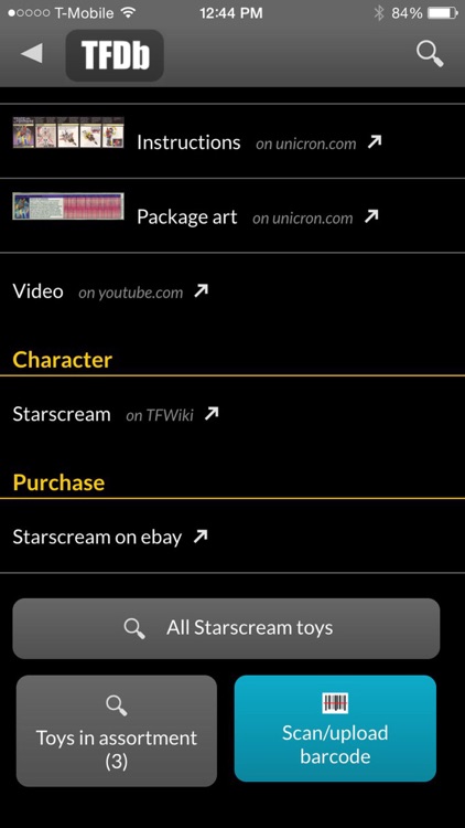 TFDB Transformers fan database screenshot-3