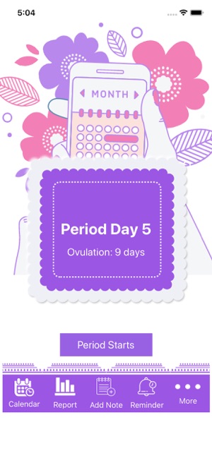 Period track app