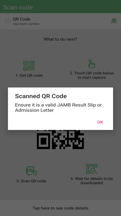 JAMB QR Scanner