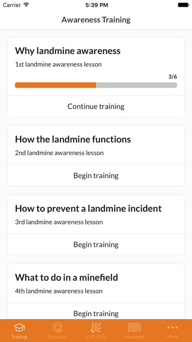 How to cancel & delete Landmine Awareness from iphone & ipad 4