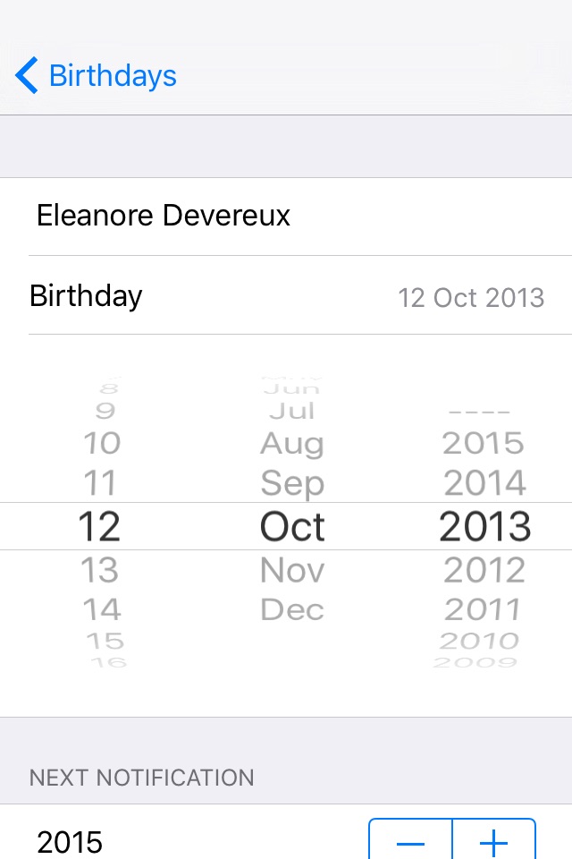 Birthday Memo screenshot 4