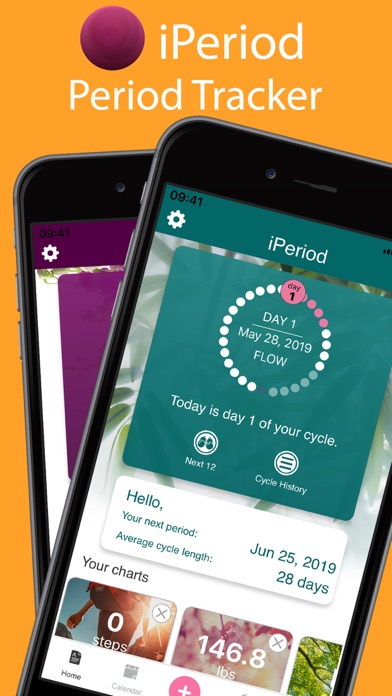 iPeriod Free (Period / Menstrual Calendar) Screenshot 1