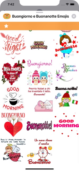 Buongiorno e Buonanotte Emojis(圖6)-速報App