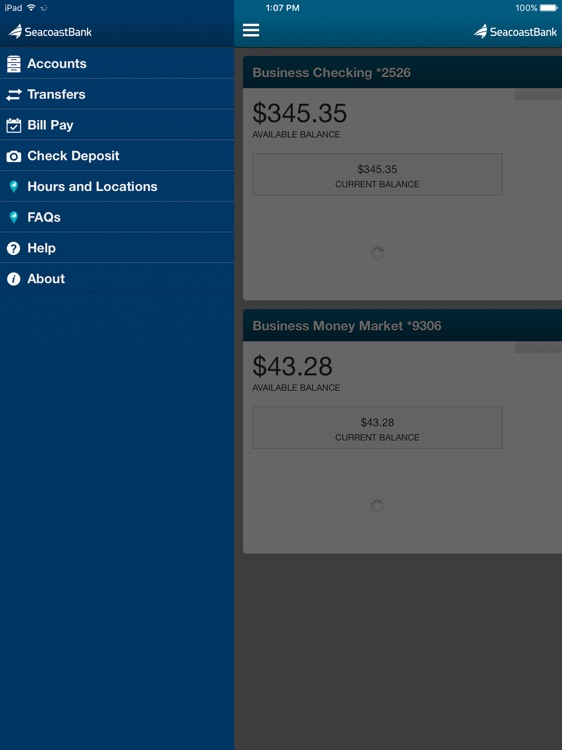 SeacoastBank Business for iPad