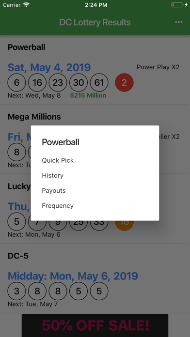 How to cancel & delete DC Lotto Results from iphone & ipad 2