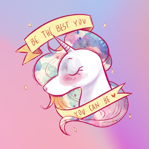 Colourful Unicorn Stickers Icon
