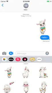 baby alpaca stickers iphone screenshot 1