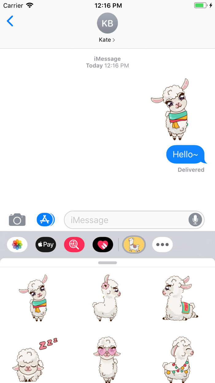 Baby Alpaca Stickers
