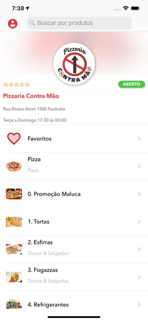 Pizzaria Contra Mão