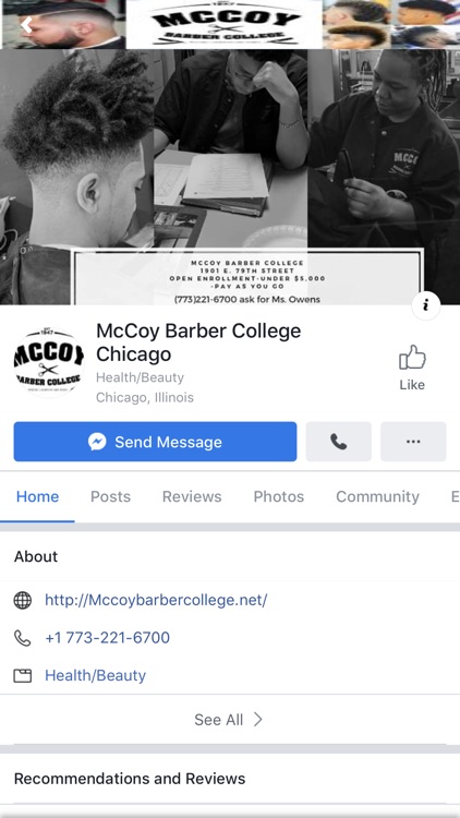 McCoy Barber College App