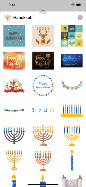 Happy Hanukkah Stickers