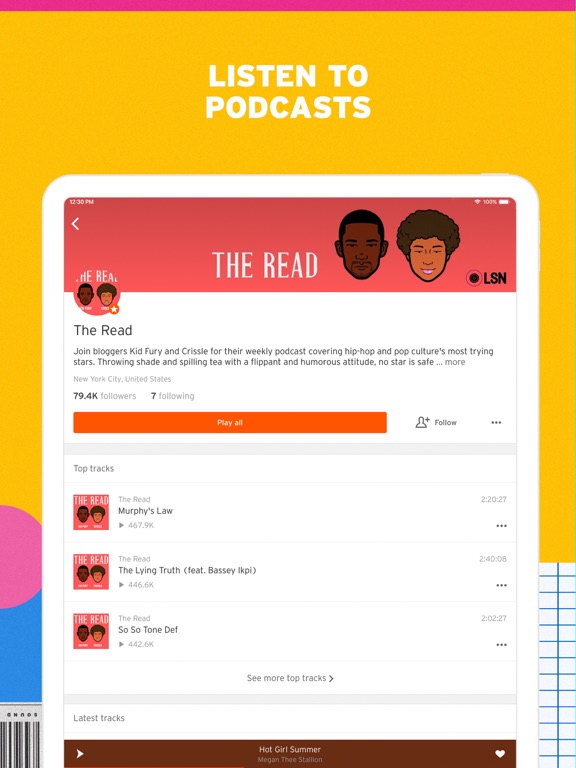 iPad Image of SoundCloud - Music & Audio