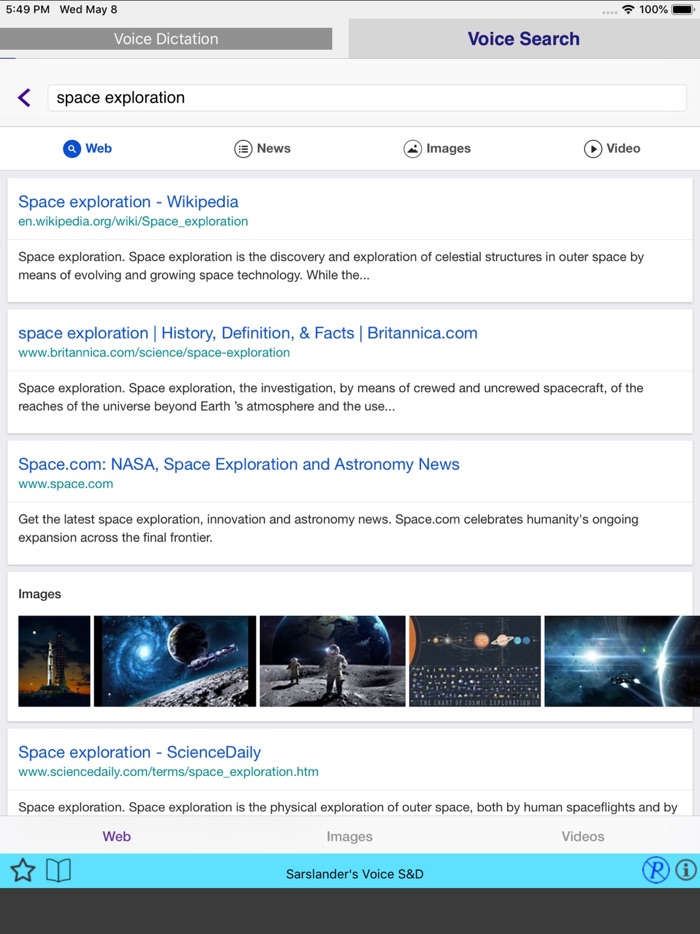 Voice Search Voice Dictation