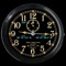 Combat Clock is a 12-hour analog clock (sweeping second hand) that is a contemporary replica of a 1941 Mark 1 Navy Deck clock