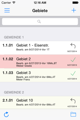 Gebietsverwaltung screenshot 2