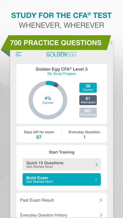 Golden Egg CFA® Exam Level 3.