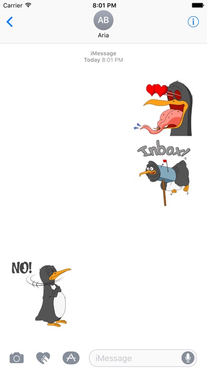 Funny & Crazy Penguin Sticker