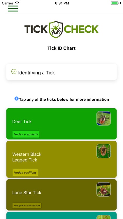 TickCheck - Tick ID & Info