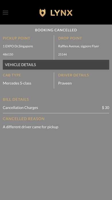 LYNX DRIVER APPLICATION screenshot 2