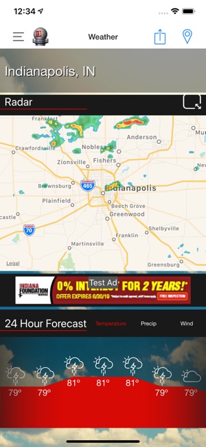 WTHR Live Doppler 13 Weather(圖3)-速報App